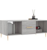 VidaXL Salontafel 102x50x40 cm bewerkt hout grijs sonoma eikenkleurig