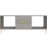 VidaXL Salontafel 102x50x40 cm bewerkt hout grijs sonoma eikenkleurig