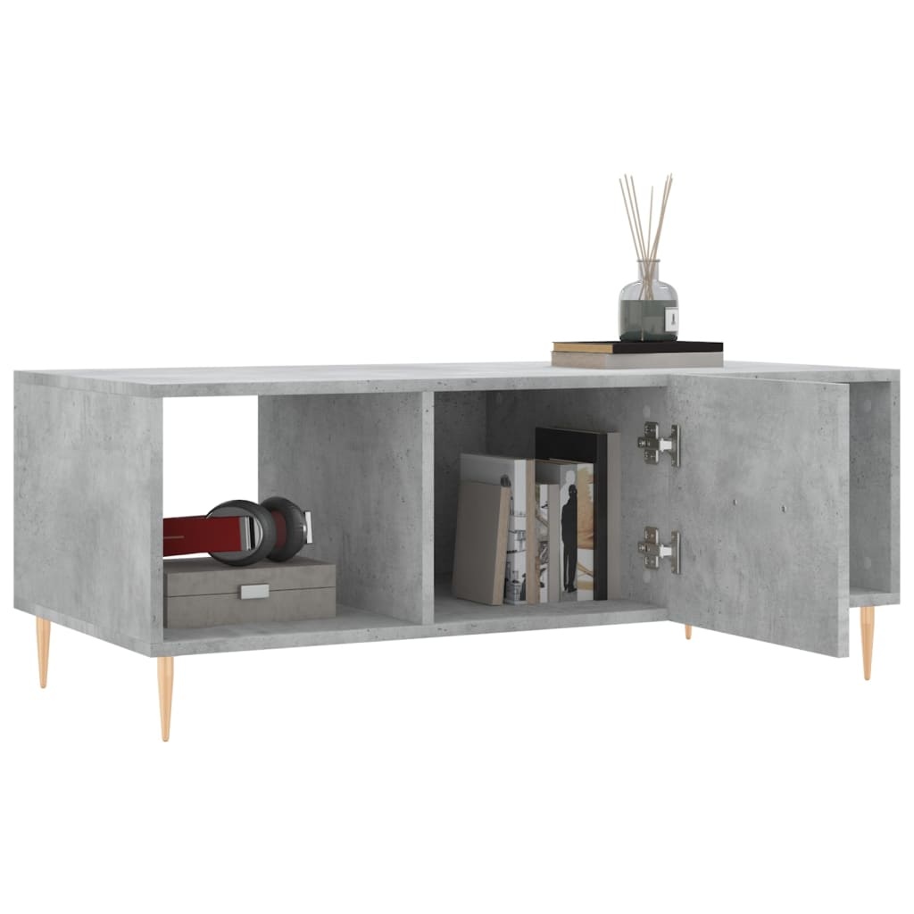 VidaXL Salontafel 102x50x40 cm bewerkt hout betongrijs
