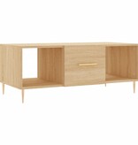 VidaXL Salontafel 102x50x40 cm bewerkt hout sonoma eikenkleurig