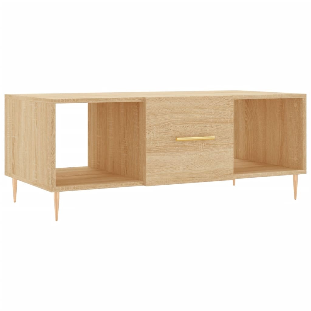 VidaXL Salontafel 102x50x40 cm bewerkt hout sonoma eikenkleurig