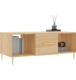 VidaXL Salontafel 102x50x40 cm bewerkt hout sonoma eikenkleurig