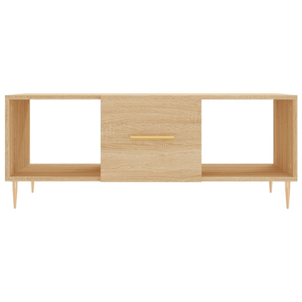 VidaXL Salontafel 102x50x40 cm bewerkt hout sonoma eikenkleurig