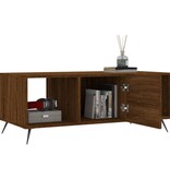 VidaXL Salontafel 102x50x40 cm bewerkt hout bruineikenkleurig