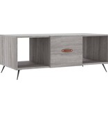 VidaXL Salontafel 102x50x40 cm bewerkt hout grijs sonoma eikenkleurig