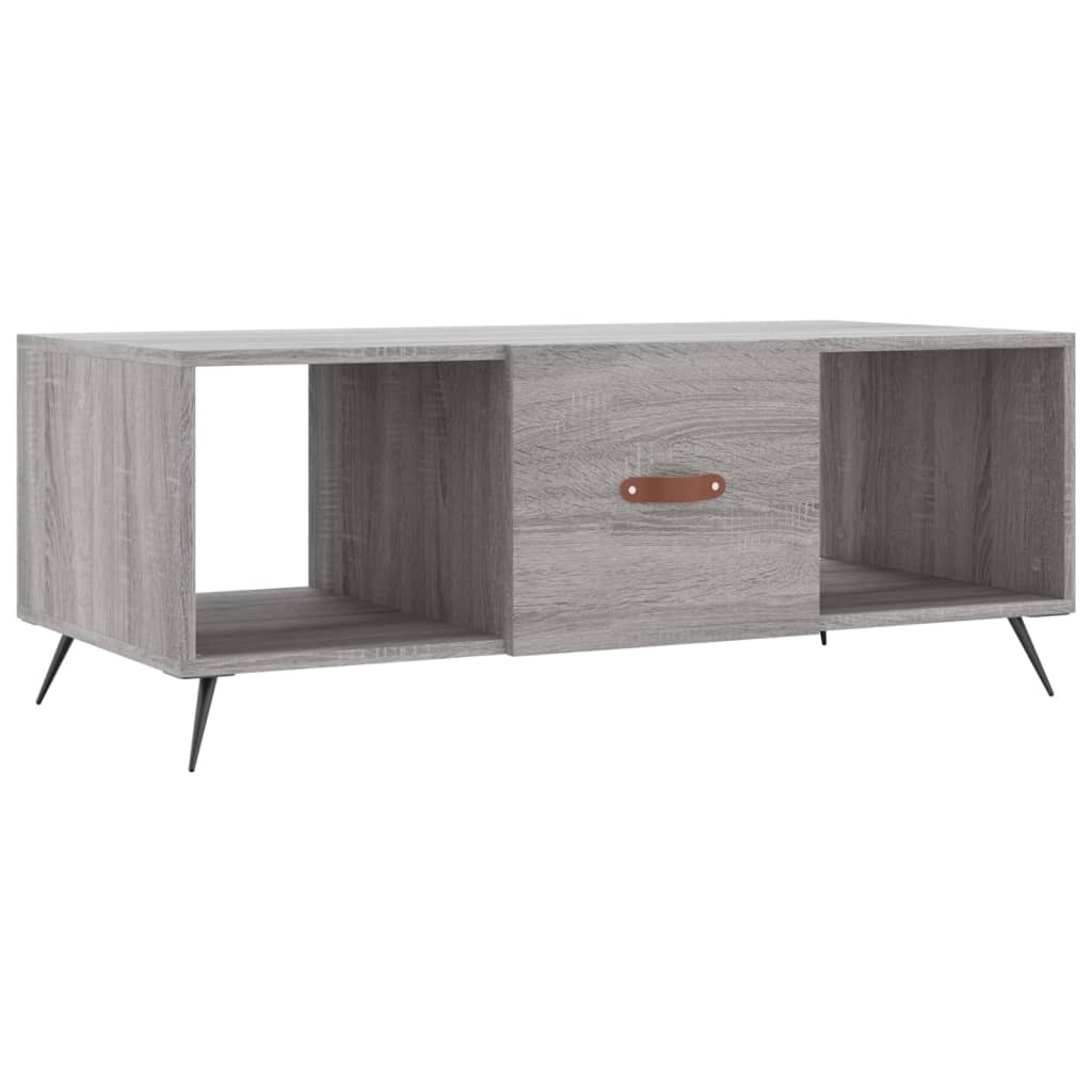 VidaXL Salontafel 102x50x40 cm bewerkt hout grijs sonoma eikenkleurig