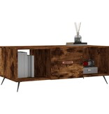 VidaXL Salontafel 102x50x40 cm bewerkt hout gerookt eikenkleurig