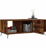 VidaXL Salontafel 102x50x40 cm bewerkt hout gerookt eikenkleurig