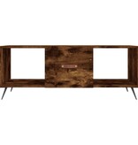 VidaXL Salontafel 102x50x40 cm bewerkt hout gerookt eikenkleurig