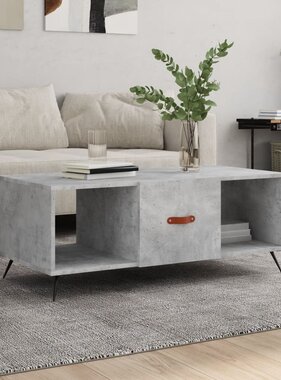 VidaXL Salontafel 102x50x40 cm bewerkt hout betongrijs
