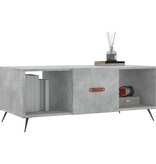 VidaXL Salontafel 102x50x40 cm bewerkt hout betongrijs