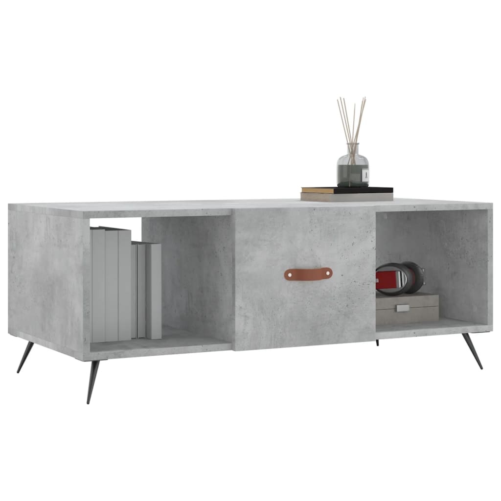 VidaXL Salontafel 102x50x40 cm bewerkt hout betongrijs