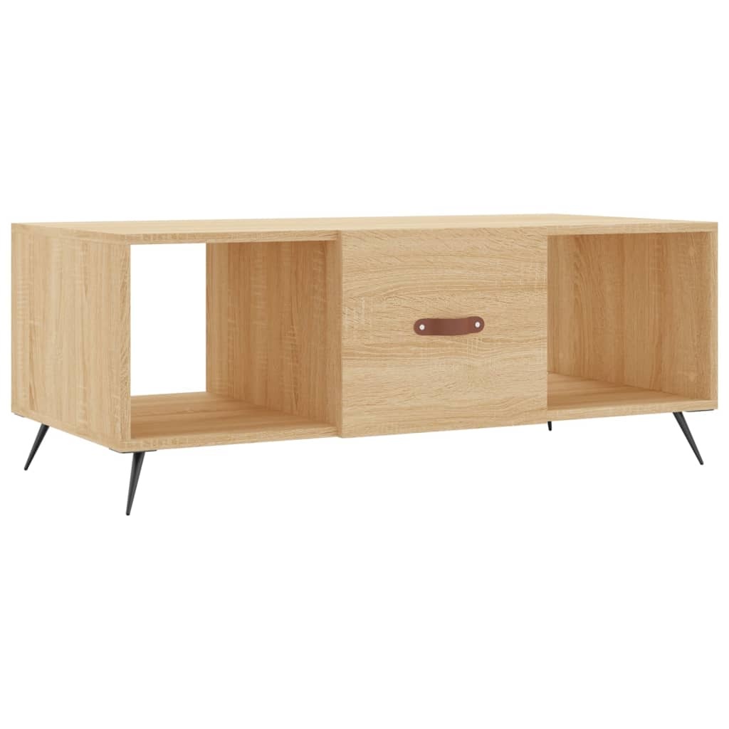 VidaXL Salontafel 102x50x40 cm bewerkt hout sonoma eikenkleurig
