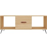 VidaXL Salontafel 102x50x40 cm bewerkt hout sonoma eikenkleurig