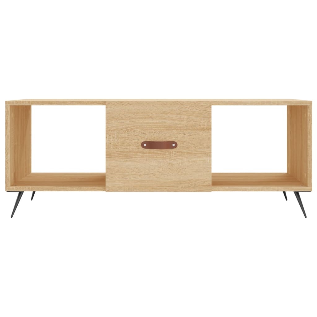 VidaXL Salontafel 102x50x40 cm bewerkt hout sonoma eikenkleurig