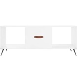 VidaXL Salontafel 102x50x40 cm bewerkt hout hoogglans wit