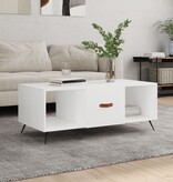 VidaXL Salontafel 102x50x40 cm bewerkt hout wit