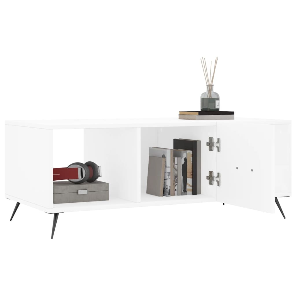 VidaXL Salontafel 102x50x40 cm bewerkt hout wit