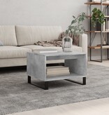 VidaXL Salontafel 60x50x40 cm bewerkt hout betongrijs