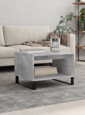 VidaXL Salontafel 60x50x40 cm bewerkt hout betongrijs