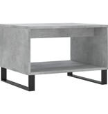 VidaXL Salontafel 60x50x40 cm bewerkt hout betongrijs