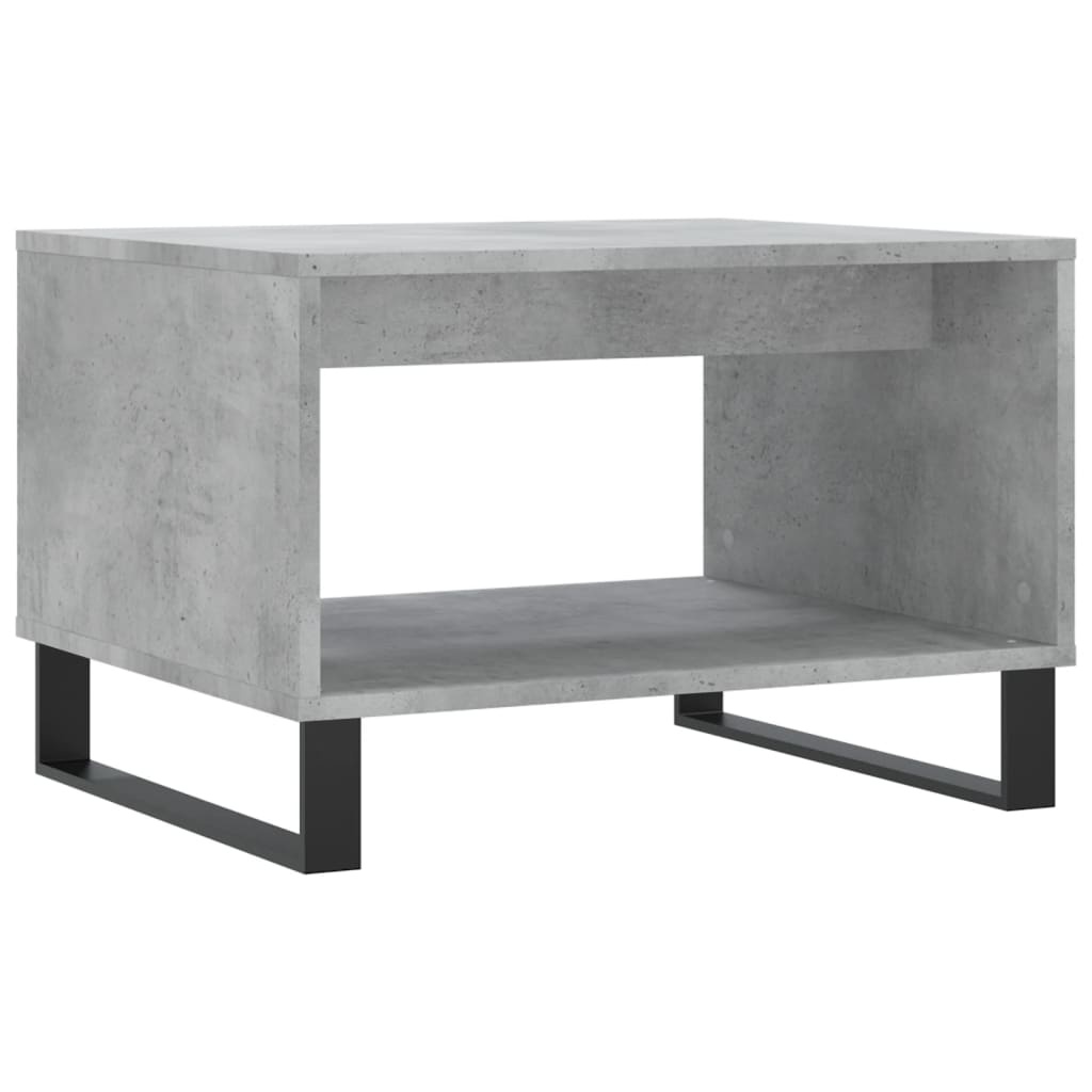 VidaXL Salontafel 60x50x40 cm bewerkt hout betongrijs