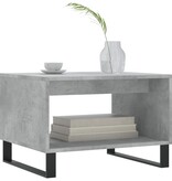 VidaXL Salontafel 60x50x40 cm bewerkt hout betongrijs