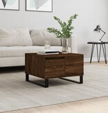 VidaXL Salontafel 55x55x36,5 cm bewerkt hout bruineikenkleurig