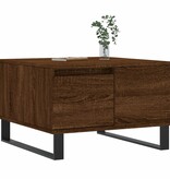 VidaXL Salontafel 55x55x36,5 cm bewerkt hout bruineikenkleurig