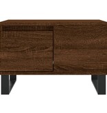 VidaXL Salontafel 55x55x36,5 cm bewerkt hout bruineikenkleurig