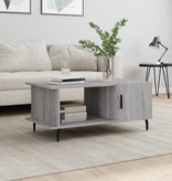 VidaXL Salontafel 90x50x40 cm bewerkt hout grijs sonoma eikenkleurig