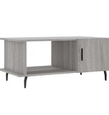 VidaXL Salontafel 90x50x40 cm bewerkt hout grijs sonoma eikenkleurig