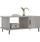 VidaXL Salontafel 90x50x40 cm bewerkt hout grijs sonoma eikenkleurig
