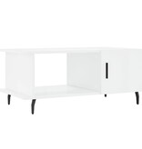 VidaXL Salontafel 90x50x40 cm bewerkt hout hoogglans wit