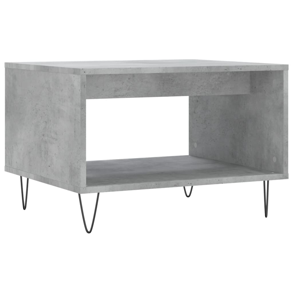 VidaXL Salontafel 60x50x40 cm bewerkt hout betongrijs