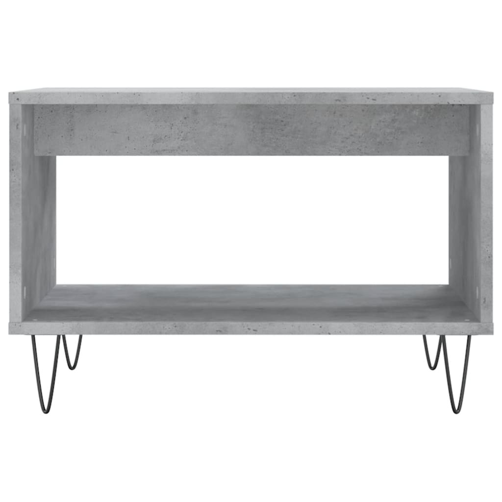 VidaXL Salontafel 60x50x40 cm bewerkt hout betongrijs