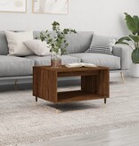 VidaXL Salontafel 60x50x40 cm bewerkt hout bruineikenkleurig