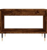 VidaXL Salontafel 60x50x40 cm bewerkt hout bruineikenkleurig
