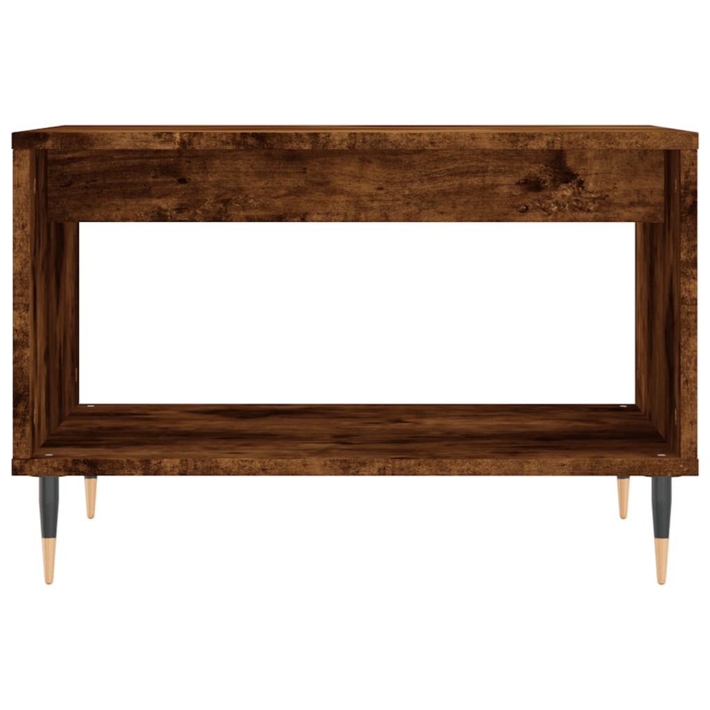 VidaXL Salontafel 60x50x40 cm bewerkt hout bruineikenkleurig