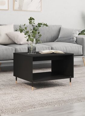 VidaXL Salontafel 60x50x40 cm bewerkt hout zwart