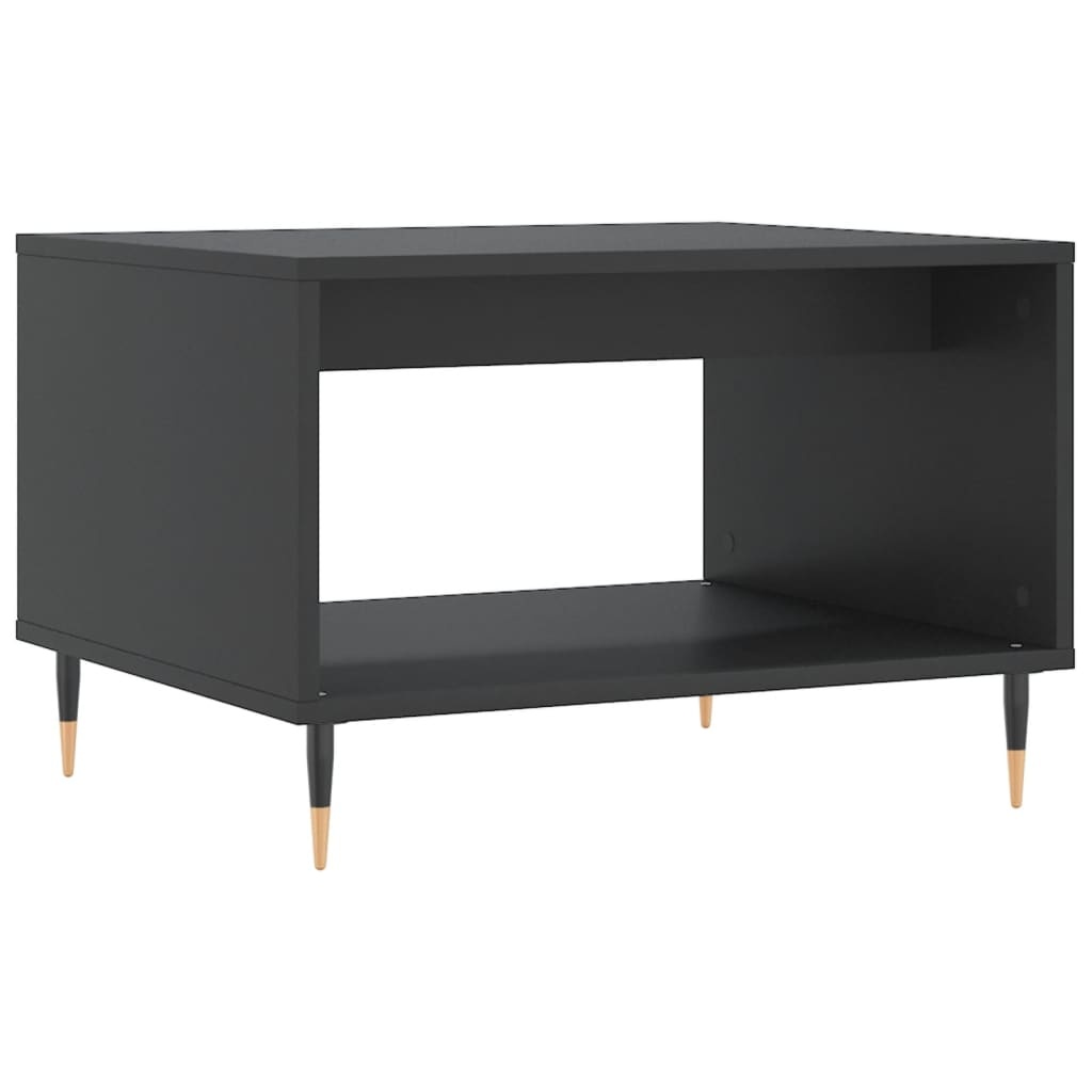 VidaXL Salontafel 60x50x40 cm bewerkt hout zwart