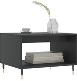 VidaXL Salontafel 60x50x40 cm bewerkt hout zwart