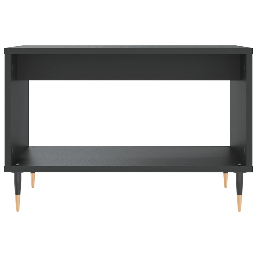 VidaXL Salontafel 60x50x40 cm bewerkt hout zwart