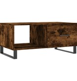 VidaXL Salontafel 90x50x40 cm bewerkt hout gerookt eikenkleurig