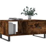 VidaXL Salontafel 90x50x40 cm bewerkt hout gerookt eikenkleurig