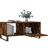VidaXL Salontafel 90x50x40 cm bewerkt hout gerookt eikenkleurig