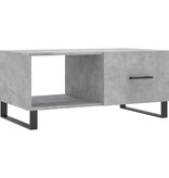 VidaXL Salontafel 90x50x40 cm bewerkt hout betongrijs