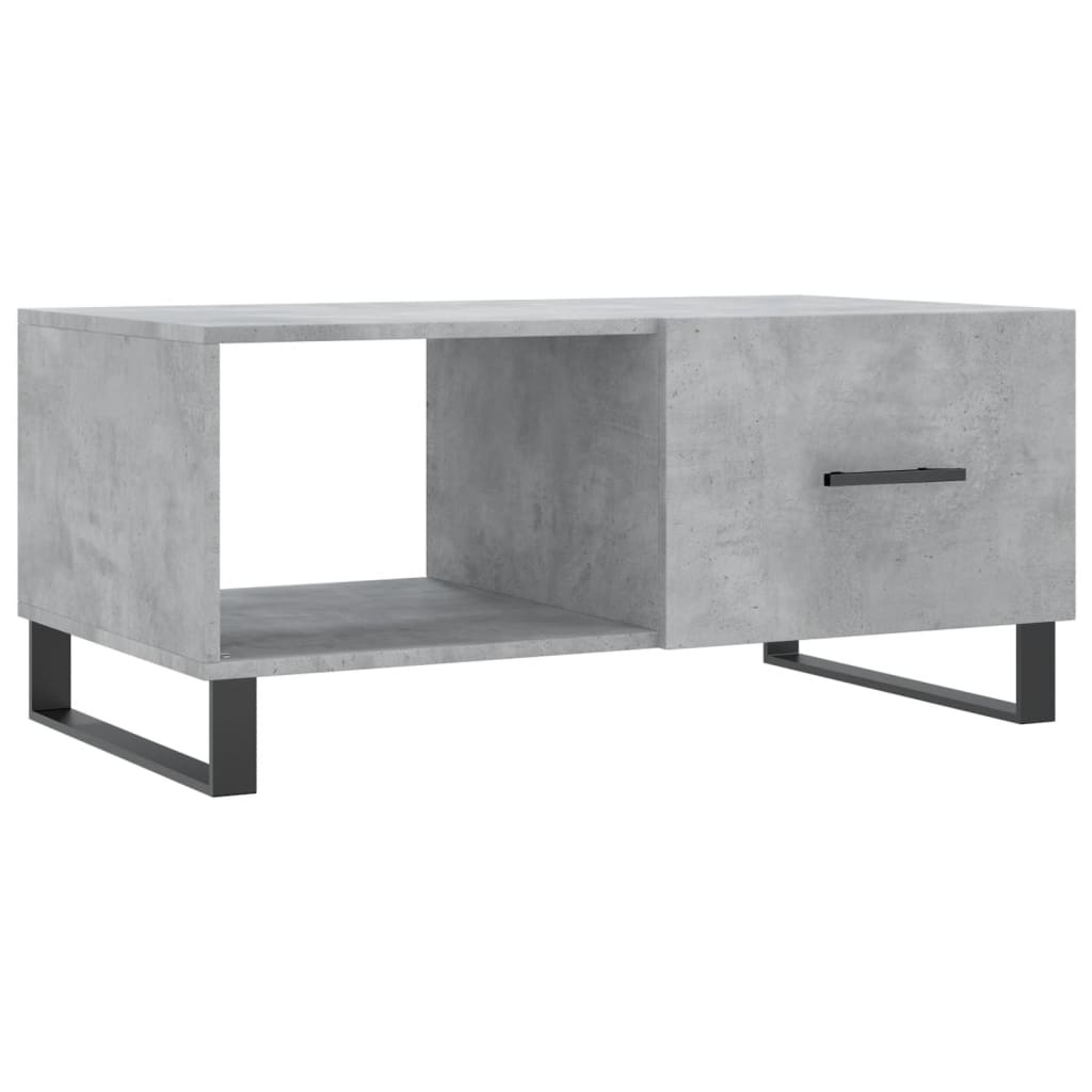 VidaXL Salontafel 90x50x40 cm bewerkt hout betongrijs