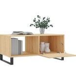 VidaXL Salontafel 90x50x40 cm bewerkt hout sonoma eikenkleurig