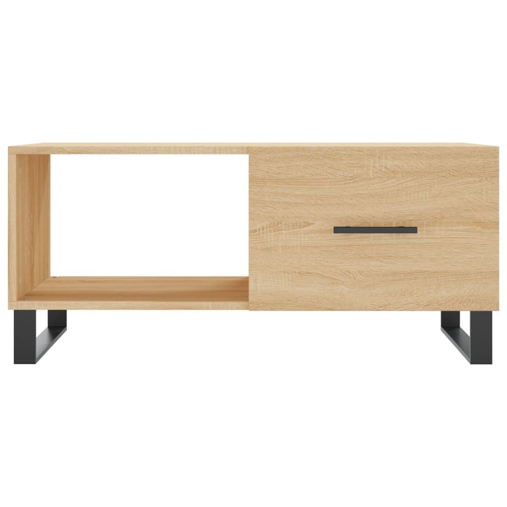 VidaXL Salontafel 90x50x40 cm bewerkt hout sonoma eikenkleurig
